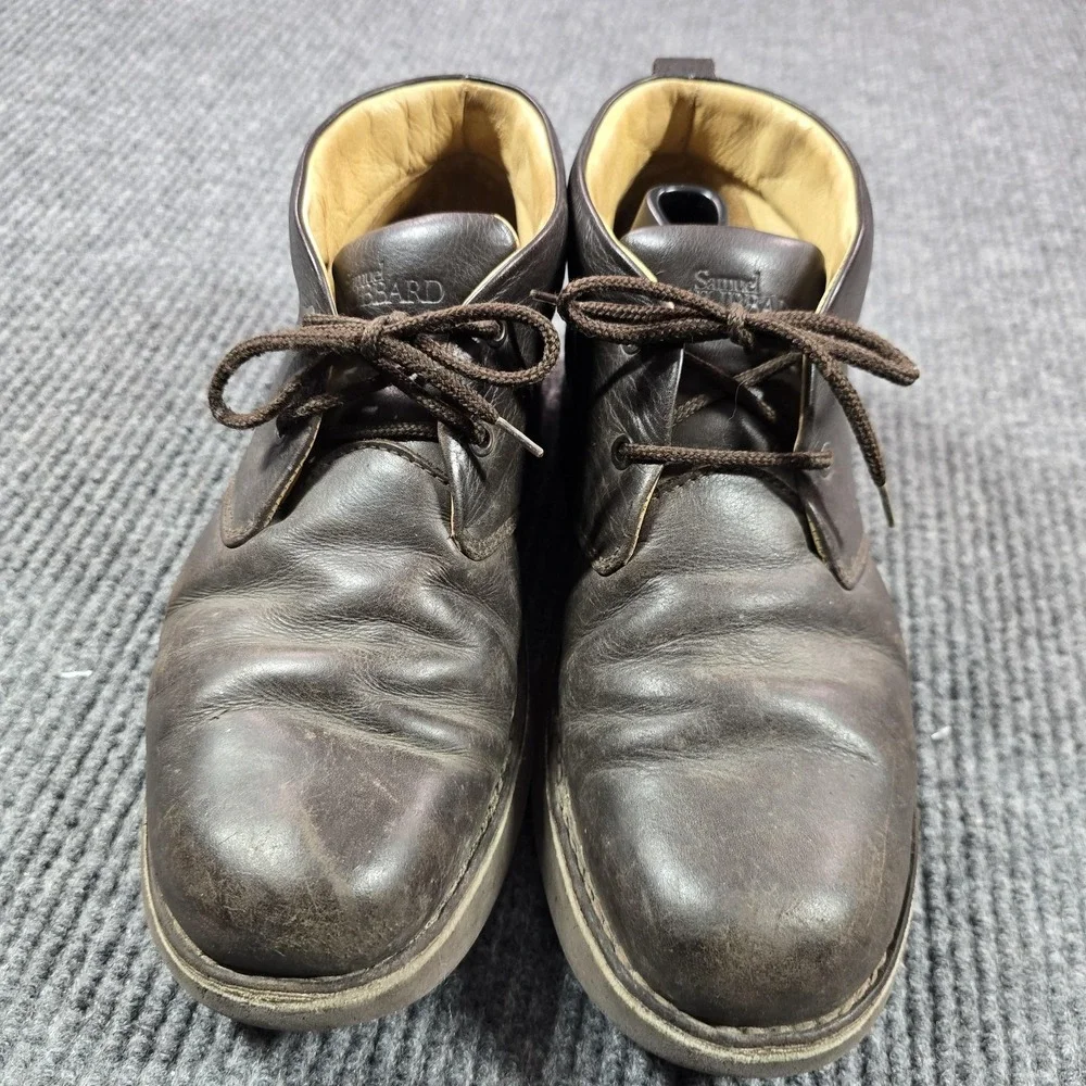 Samuel Hubbard Chukka Boots Mens Size‎ 11 Brown Leather Vibram Sole M1400-009